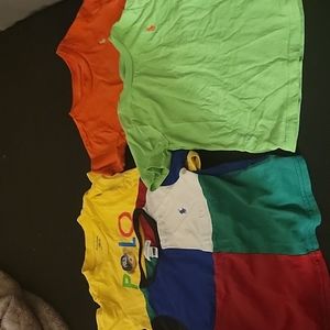 4 USED  TODDLER POLO T SHIRTS (18 MONTHS)